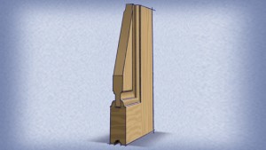 Many homeowners prefer the natural warmth of a wood door.