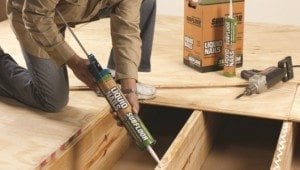How to use a construction adhesive