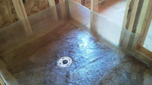 Waterproof showers with fiberglass 4