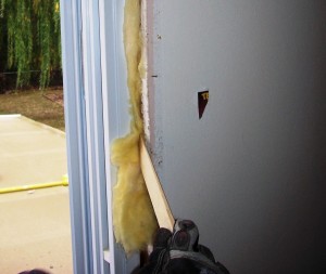 Fill any gaps around the perimeter with loose insulation.
