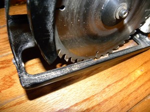 Use a circular saw to make plunge cuts