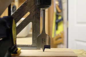 How to drill large holes with a spade bit