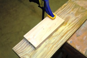 Mark the center of the hole