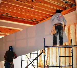 Handle drywall sheets carefull