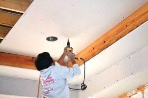 How to install a drywall ceiling