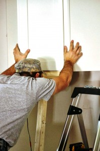 How to hang cabinets 2