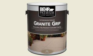 Behr granite grip concrete floor coating