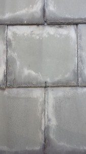 Slide the new slate into place but slide it up higher