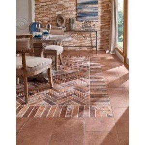 The look of brick in a porcelain tile