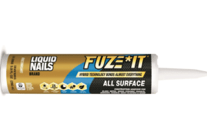 Liquid Nails fuze it all-surface construction adhesive.